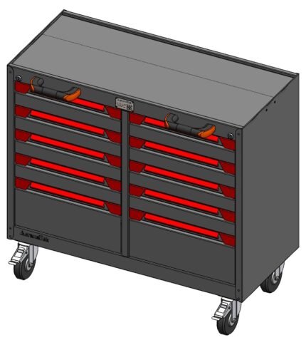 Chariot à outil pour atelier عربة أدوات ورشة العمل 12 درج TB15