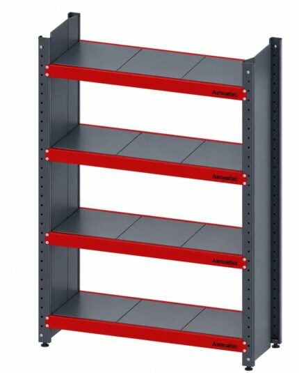 Rayonnage métallique d'archives de bureau à 4 niveaux réglables   رفوف معدنية  لحفظ الأرشيف – SH14